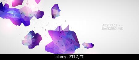 Triangle pattern shape for wallpaper. Illustration low poly, polygonal design. Vector Stock Vector