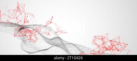 Liquid dynamic flow. Trendy fluid cover design. Stock Vector