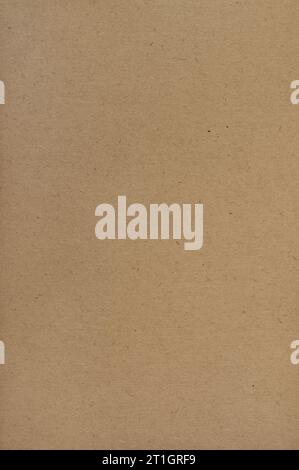 Beige Tan Natural Sack Kraft Paper Texture Paperboard Background, Recycled Craft Cardboard Pattern Large Old Dark Vintage Retro Vertical Macro Closeup Stock Photo