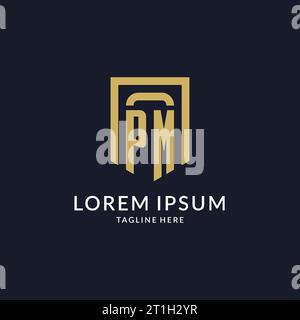 Initial PM logo design with Shape style, Logo business branding Stock Vector  Image & Art - Alamy