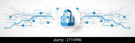 Protection concept. Protect mechanism, system privacy. Stock Vector