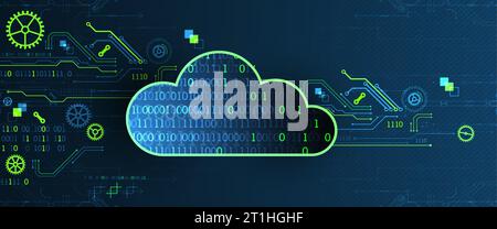 Web cloud technology, business abstract background. Stock Vector