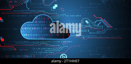 Web cloud technology, business abstract background. Stock Vector