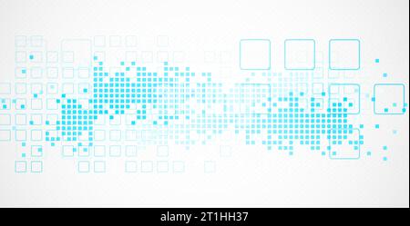 Abstract background with squares. Structure pattern technology backdrop. Vector Stock Vector
