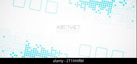 Abstract background with squares. Structure pattern technology backdrop. Vector Stock Vector