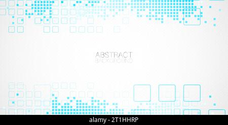 Abstract background with squares. Structure pattern technology backdrop. Vector Stock Vector