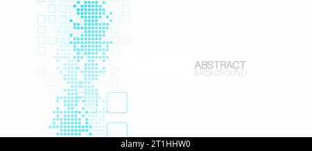 Abstract background with squares. Structure pattern technology backdrop. Vector Stock Vector