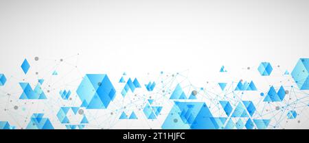 Abstract vector background with plexus effect. Stock Vector