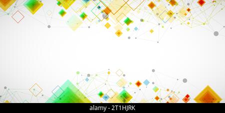Abstract vector background with plexus effect. Stock Vector