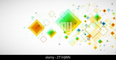 Abstract vector background with plexus effect. Stock Vector