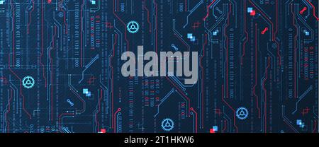 Abstract technology concept. Computer code background. Vector illustration Stock Vector