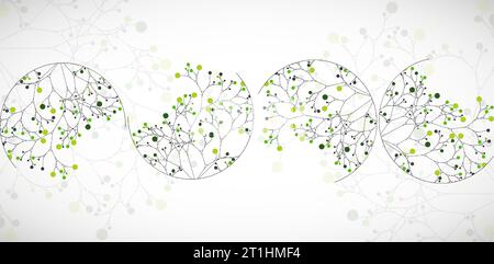 Abstract circle tree vector. Ecology creative background. Stock Vector