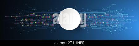 Modern futuristic, engineering, science, technology vector background. Stock Vector