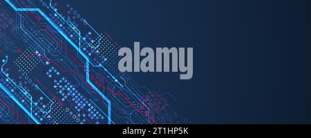 Abstract color digital communication technology background. Vector ...