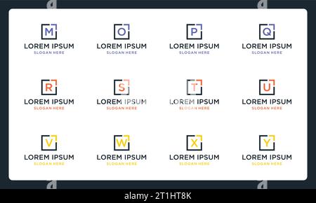 collection of letters in a box and arrows. Premium Vectors. Stock Vector