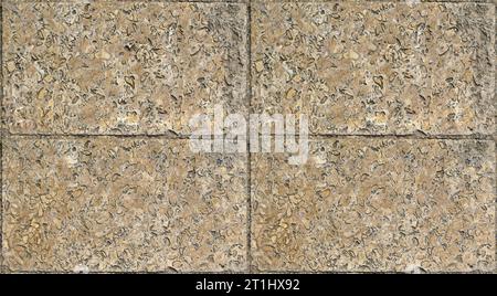 Gray and beige colored square paving stone, tiled stone. Seamless, tile Stock Photo