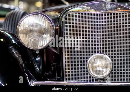 details of a classic car in a museum Stock Photo