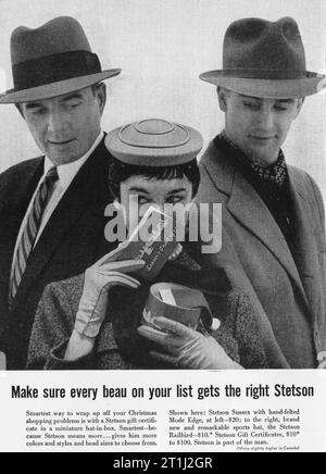 1954 Stetson gift certificate Ad Stock Photo