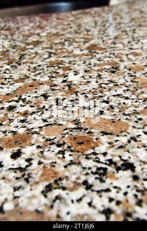 Granite surface texture for background, detail of the polished beige granite texture Stock Photo