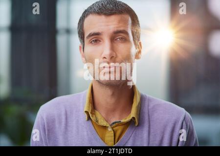 portrait of a young casual man in casual clothes Stock Photo