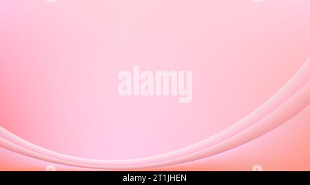 Pink abstract background template Beautiful futuristic Geometric background for presentation. Textured intricate 3D wall in light pink Stock Vector