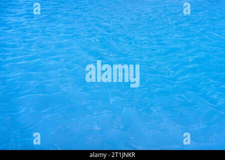 Blue lagoon water color surface rippled  pattern background Stock Photo