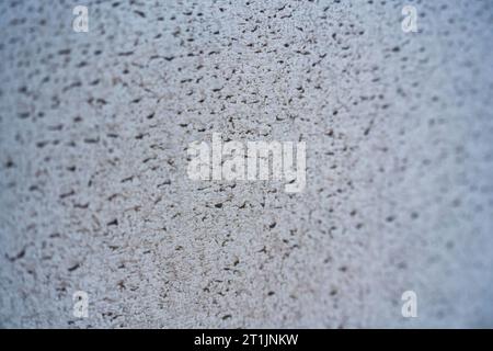 Dirty and mud stain on white car surface Stock Photo