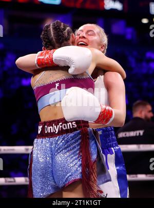 Astrid Wett (right) and Alexia Grace in action during their Misfits