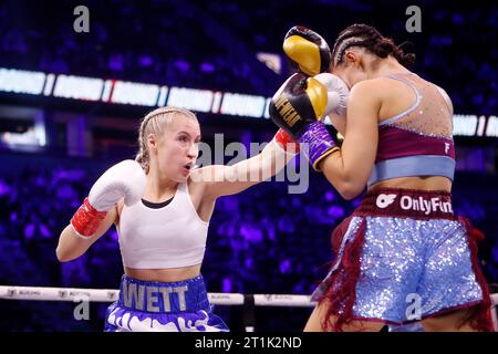 Astrid Wett (left) and Alexia Grace in action during their Misfits