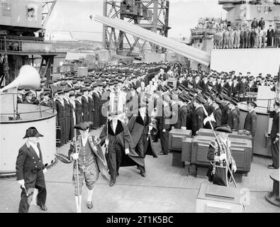 HMS HOWE. AUGUST 1942. - The Lord Provost of Edinburgh, the city which ...
