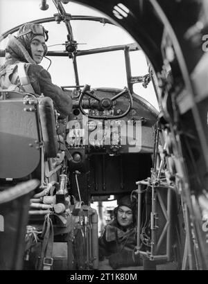 Interior view of the cockpit of an Avro Manchester Mark I of No. 207 ...