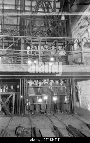 Men of the Mine- Life at the Coal Face, Britain, 1942 Chunks of coal ...