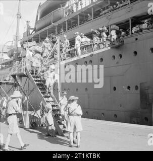 The British Army in Malaya 1941 Indian troops arriving at Singapore, October 1941. Stock Photo