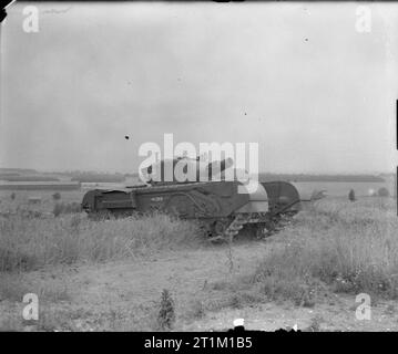 Tanks and Afvs of the British Army 1939-45 Churchill AVRE with spigot mortar Stock Photo