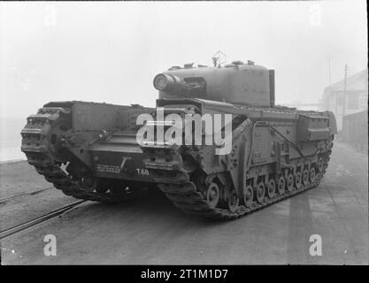 Tanks and Afvs of the British Army 1939-45 Churchill AVRE with spigot mortar Stock Photo