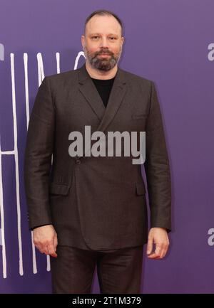 London, UK. October 14th, 2023.  Yorgos Lanthimos attends the POOR THINGS Premiere Headline Gala Red Carpet Arrivals at the 67th BFI London Film Festival at the Southbank Centre at The Royal Festival Hall in London.  Credit: S.A.M./Alamy Live News Stock Photo