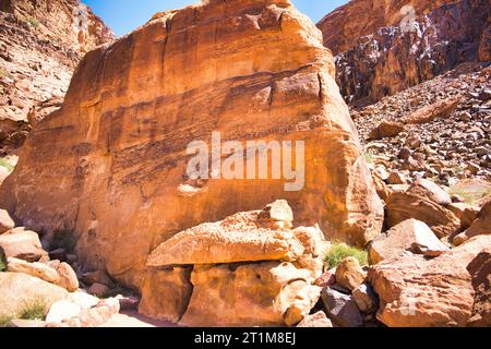 Sands and Stars: Wadi Rum Chronicles Stock Photo
