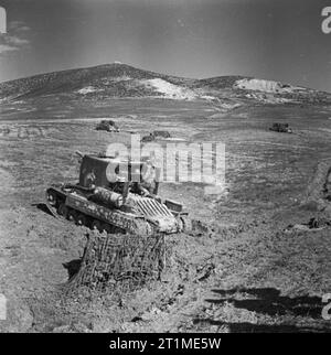 25-pdr self-propelled guns are used as a command post where the Gun ...