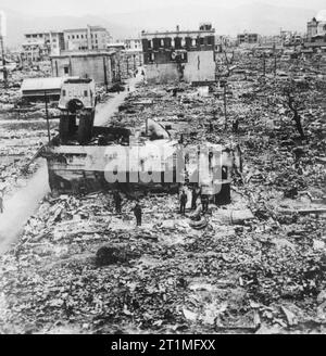 The Second World War 1939-45- Victory and Aftermath The ruins of Hiroshima, the target of the first atomic bomb to be dropped on a city. 80,600 people were killed instantly. ???: ?? : 1945????????????????????????????????????????????????????????????? Stock Photo
