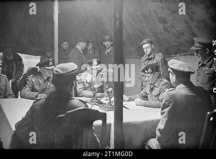 The signing the German Instrument of Surrender in Berlin, May 8, 1945 ...