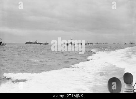 Allied Preparations For D day Lines of landing craft and other