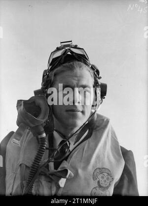 Fleet Air Arm pilot S/Lt R F Bryant RNVR is on board HMS Victorious in ...