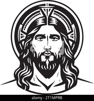 Fantastical and lovely Holy Christ vector art Stock Vector