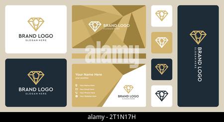 Diamond logo designs template with water drop oil design graphic vector illustration. Symbol, icon, creative. Stock Vector