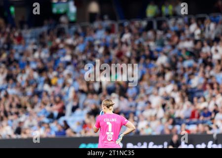 Sydney, Australia. 14th Oct, 2023. Kaylie Collins of the Wanderers looks on during the Liberty A-League Rd1 between Sydney FC and Western Sydney Wanderers at Allianz Stadium on October 14, 2023 in Sydney, Australia Credit: IOIO IMAGES/Alamy Live News Stock Photo