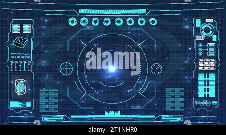 Modern Radar Element Integration Stock Vector