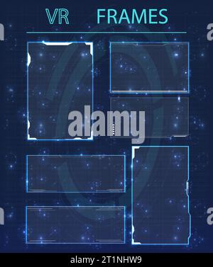 Futuristic Radar Visualization Hub Stock Vector