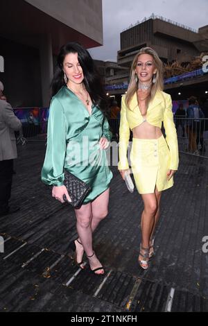 Dark Disco singer Leila Russack and Bianca Bowie-Phillips (London Dance charity) at The BFI at London Film Festival South Bank, Royal Festival Hall Stock Photo