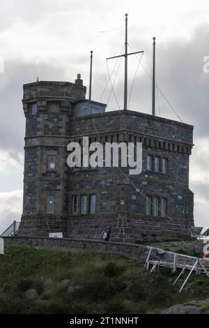 Cabot Tower at Signal Hill National Historic Site  in St. John's, Newfoundland & Labrador, Canada Stock Photo