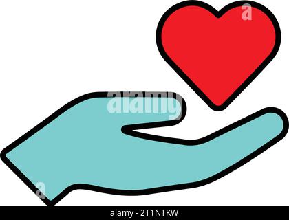 Drawn, hand Love icon - Perfect use for print media, web, stock images, commercial use or any kind of design project. Stock Vector